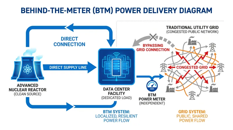 By building reactors directly on-site, tech companies can bypass years-long grid interconnection delays.