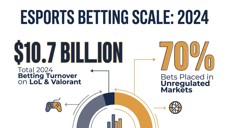 Riot cited the massive scale of unregulated betting as a primary driver for bringing the market under official oversight.