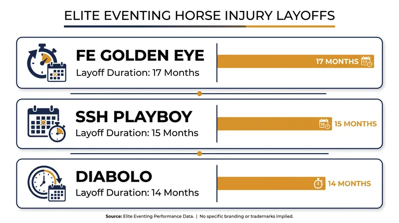 The grueling rehabilitation timelines endured by the three comeback horses before their 2026 victories.