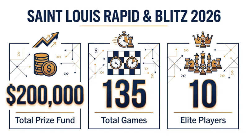 The Saint Louis Rapid & Blitz features a grueling schedule and a $200,000 prize fund.