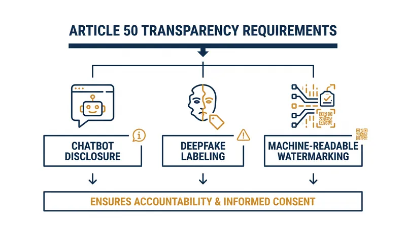 Article 50 transparency obligations that are now actively enforceable.