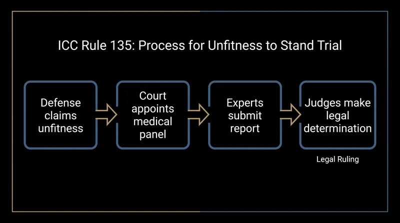 The procedural pipeline for assessing a defendant's capacity to participate in their own defense.