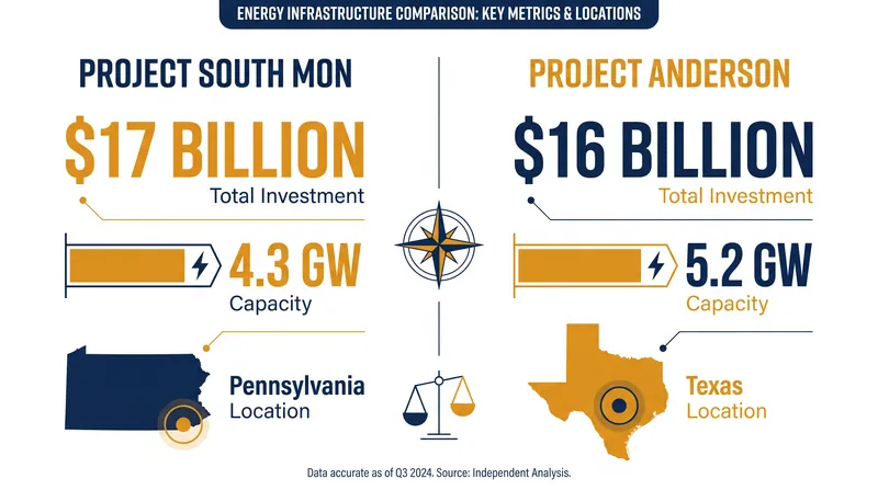 The two projects represent a combined $33 billion investment in new dispatchable generation.
