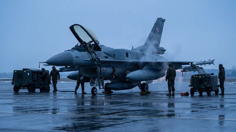 Polish F-16s were scrambled to intercept the radar track before it disappeared from screens.