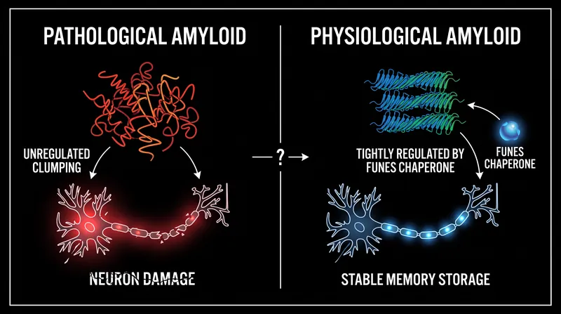 While unregulated amyloids drive disease, chaperone-guided amyloids are essential for memory.