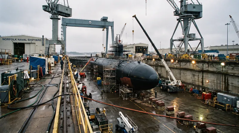 The U.S. currently operates four public naval shipyards, which are struggling to keep pace with submarine maintenance demands.