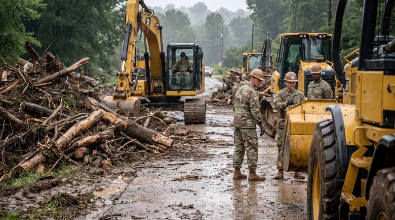 The West Virginia National Guard deployed hundreds of personnel to conduct water rescues and clear debris from blocked transit arteries.