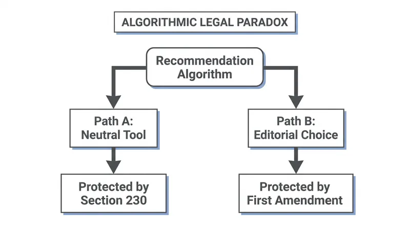 The constitutional paradox shielding recommendation algorithms.