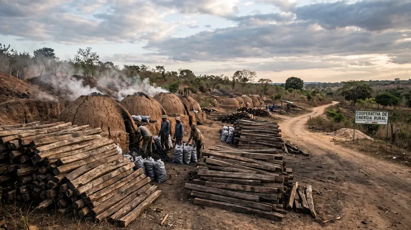 Traditional earth kilns are highly inefficient and release massive amounts of greenhouse gases.