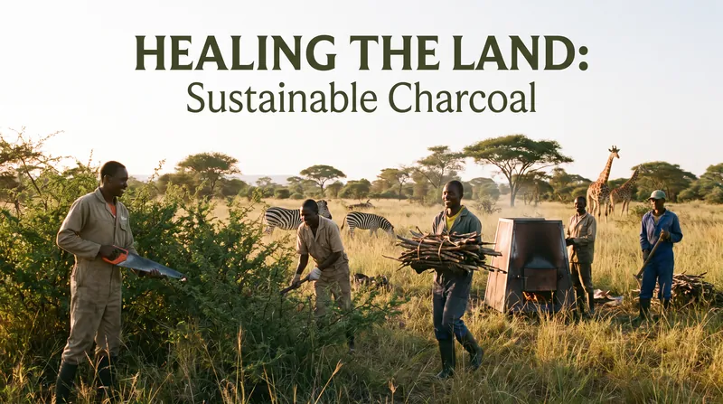 In some regions, sustainable charcoal is produced by clearing invasive bush species to restore native ecosystems.