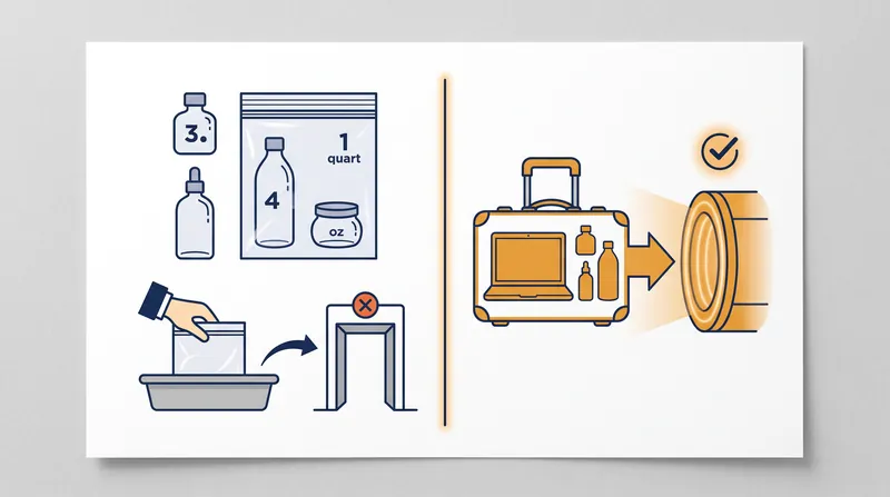 While CT scanners allow liquids to remain in your bag, the 3.4-ounce limit still applies across the U.S. network.