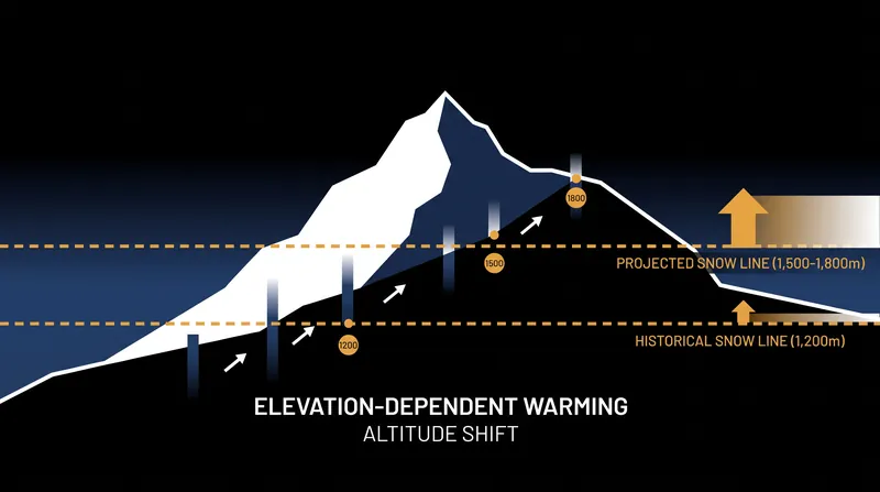 The snow-reliability threshold has steadily moved higher, forcing mid-mountain resorts to adapt.
