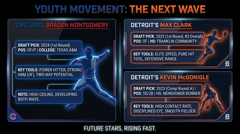 Both clubs are leaning heavily on their top prospects during the stretch run.
