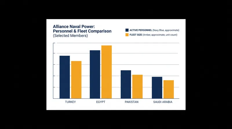 The coalition pools the conventional naval assets of several major regional powers.