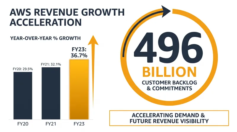 AWS revenue growth hit its fastest pace in 18 quarters.