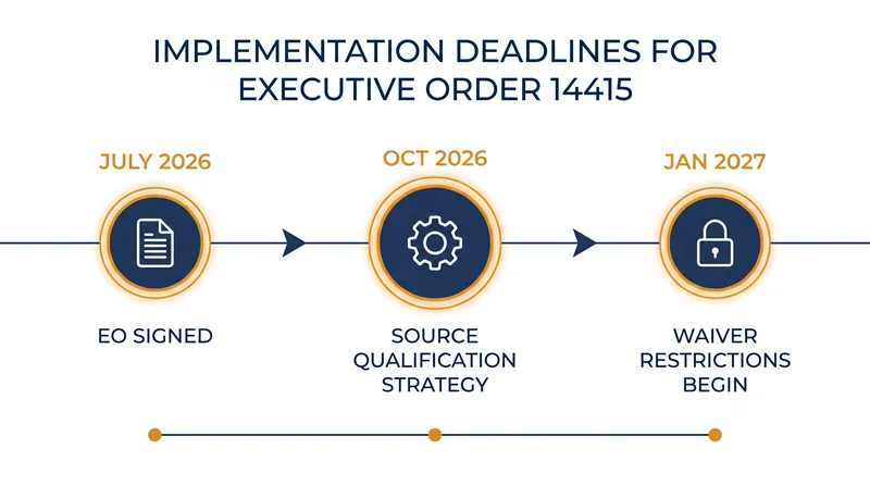 Key deadlines for the defense industrial base under the new executive order.