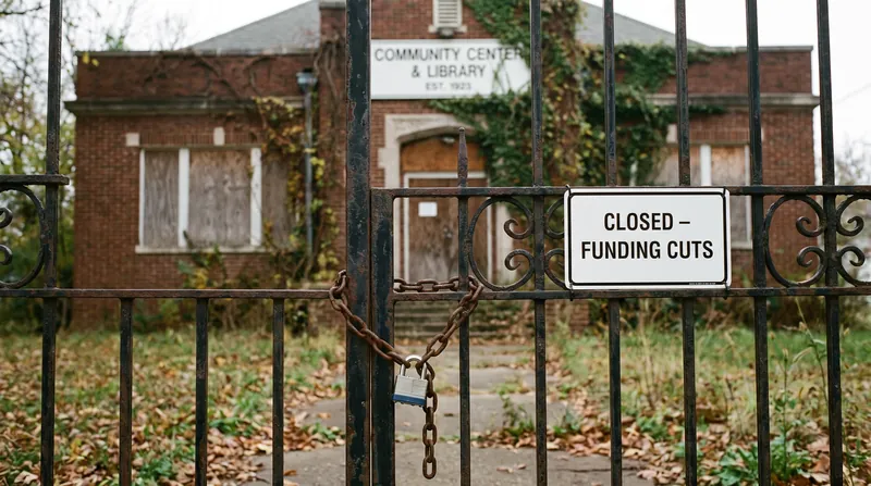 Discretionary services like libraries and pools are often the first to face cuts during a municipal budget crisis.