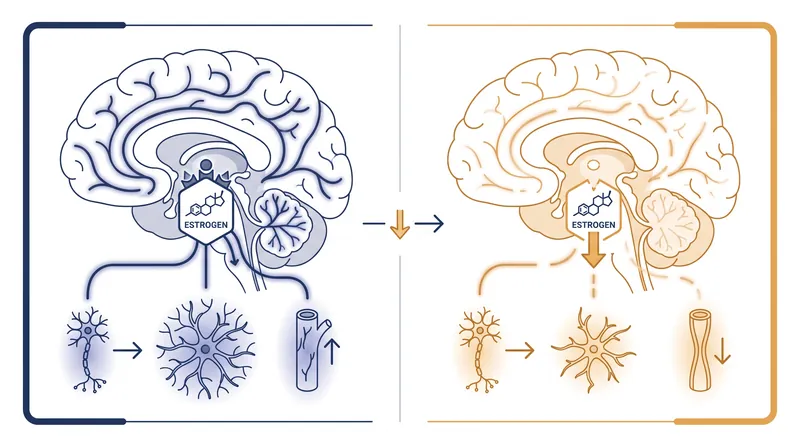 Estrogen plays a critical role in supporting the brain's energy use and protecting blood vessels.