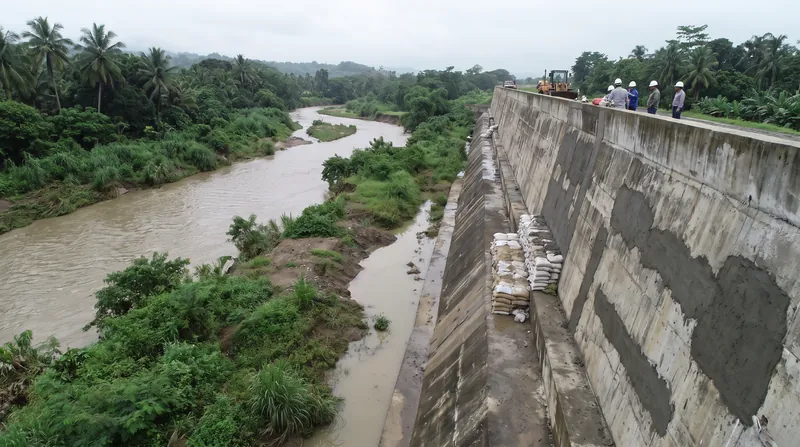 Modern attempts to block water using rigid dykes have repeatedly failed in the region, prompting calls to return to ancestral engineering methods.