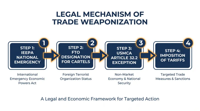 How the US bypasses free-trade agreements using national security law.