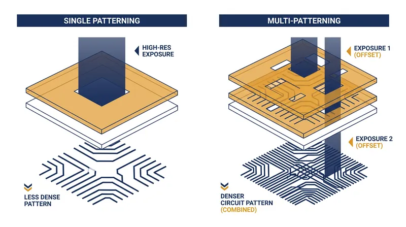 High-NA EUV allows foundries to print ultra-dense features in a single exposure, bypassing the complexity of multi-patterning.
