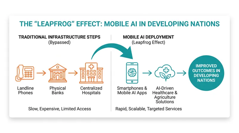 AI allows developing economies to deploy expert-level knowledge without waiting decades to build institutional capacity.