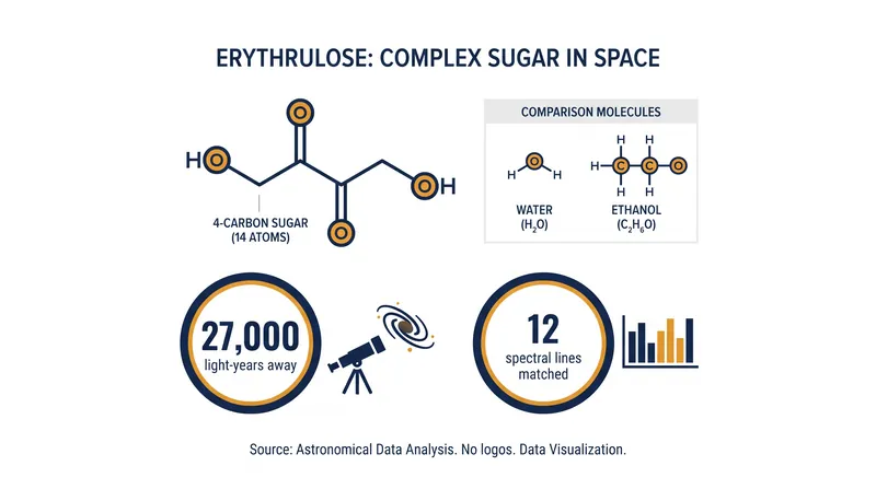 Erythrulose is the largest non-cyclic molecular species ever identified in interstellar space.