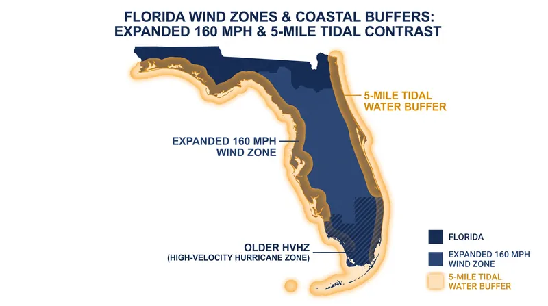 The 9th Edition of the Florida Building Code expands the strictest wind-load requirements far beyond Miami-Dade and Broward counties.