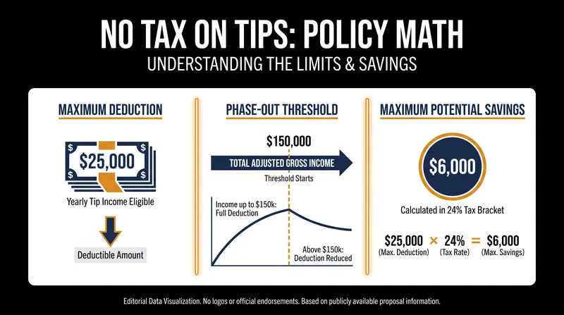 The financial impact of the new tip deduction for self-employed workers.