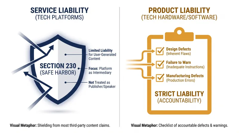 How the legal classification of software shifts the burden of liability.