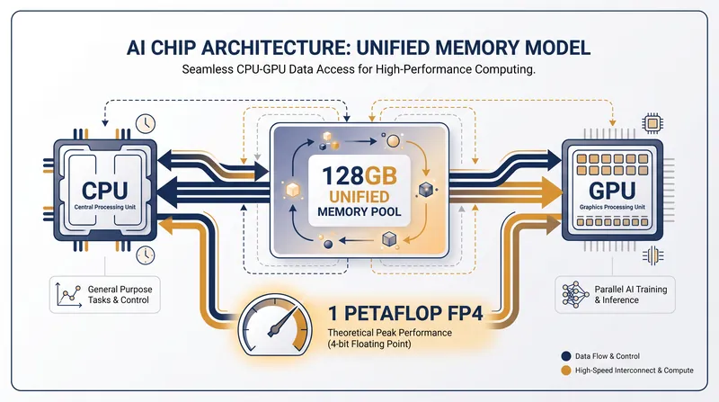 By pooling up to 128GB of memory, the RTX Spark allows the CPU and GPU to access the same data without latency.
