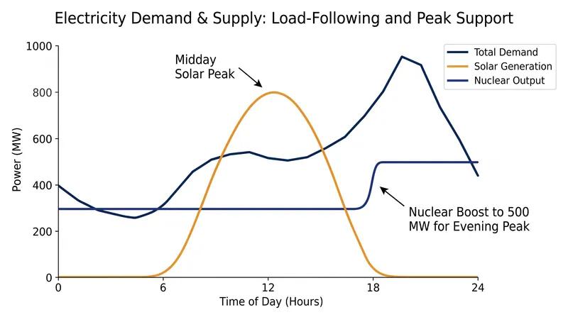 By storing heat during periods of low demand, the plant can boost its electrical output to 500 megawatts when the grid needs it most.