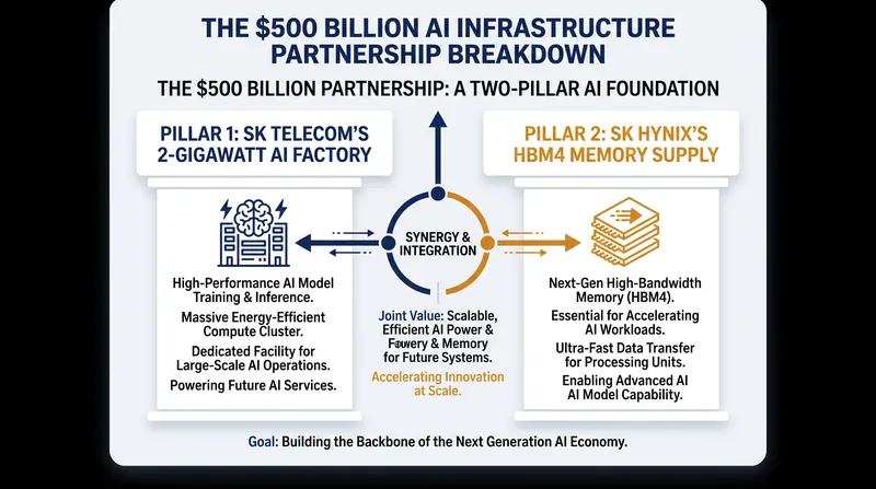 The partnership bundles long-term memory supply agreements with massive infrastructure construction.