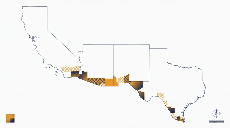 The Trump administration has designated large swaths of land across four states as National Defense Areas.