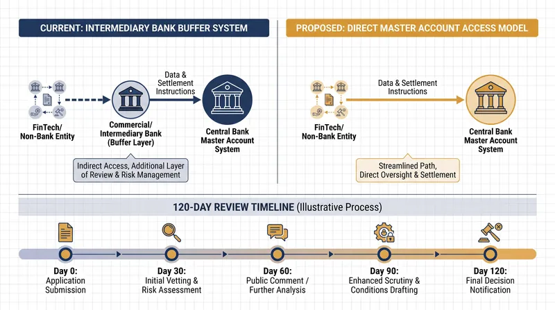How direct master account access bypasses traditional intermediary banks.