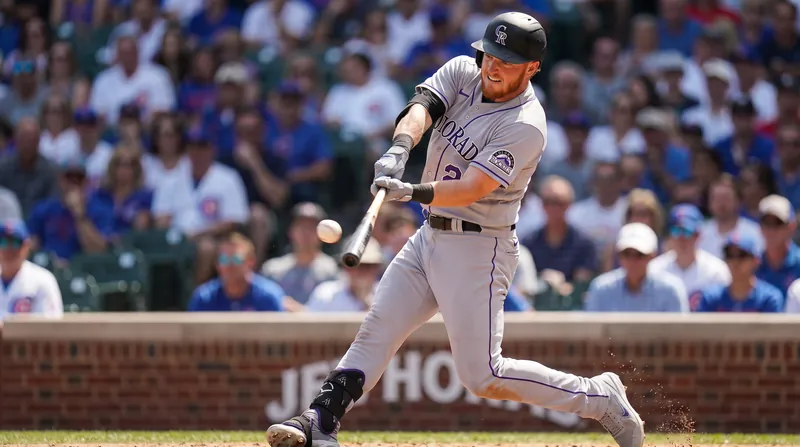 Hunter Goodman brings 34 home runs into the weekend series for the Rockies.