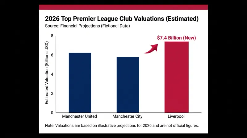How Liverpool's new $7.4 billion valuation compares to its Premier League rivals.