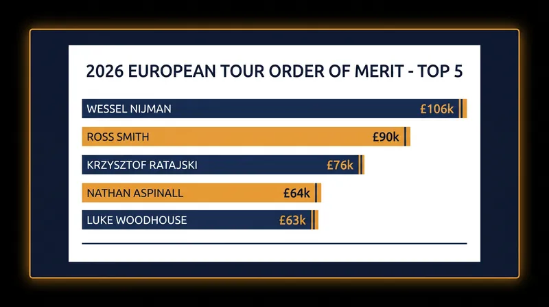 Wessel Nijman currently holds a commanding lead in the race to Dortmund.