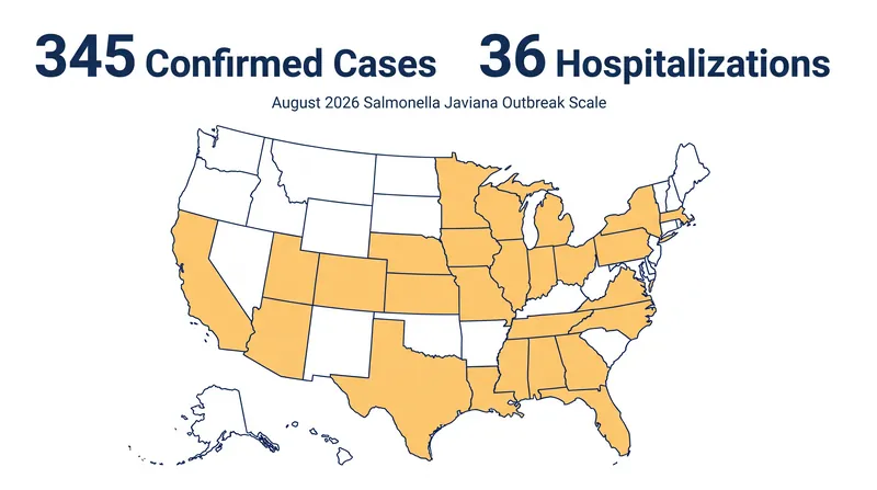 The outbreak has affected 27 states, driven largely by the distribution of pre-cut and prepared jalapeño products.
