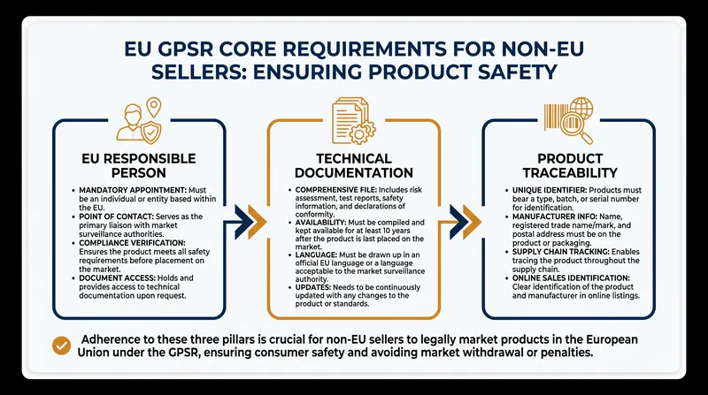 The GPSR mandates strict traceability and local representation for all physical goods entering the EU.