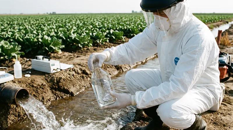 Experts argue that securing the food supply requires moving safety checks upstream to monitor agricultural water sources.
