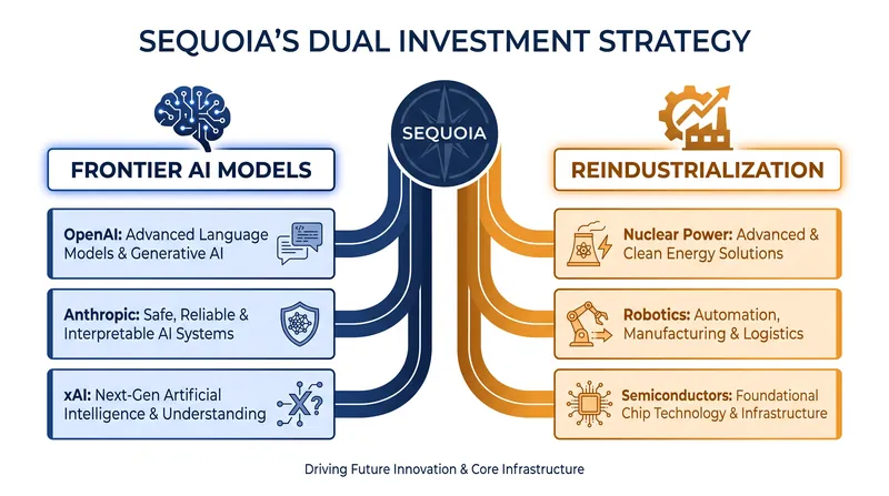Sequoia's new mandate splits capital between software algorithms and the physical infrastructure required to run them.