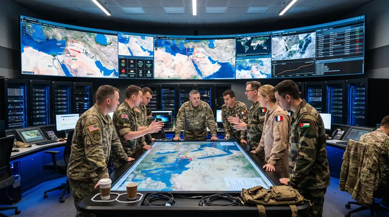 The task force relies on integrating capabilities from regional partner nations across the Middle East.