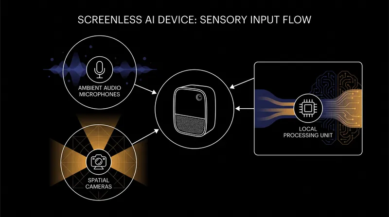 How a screenless AI companion gathers contextual data.