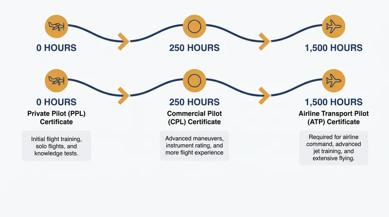 The 1,500-hour requirement remains the primary bottleneck for aspiring commercial aviators.