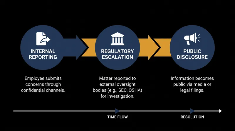 The typical escalation path for aviation safety concerns.