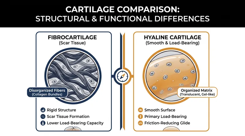 Unlike older surgical techniques that produce inferior fibrocartilage, new therapies aim to regenerate durable hyaline cartilage.