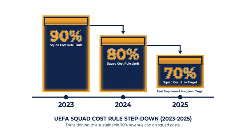 The Squad Cost Rule enforces a strict cap on wages and transfers relative to club revenue.