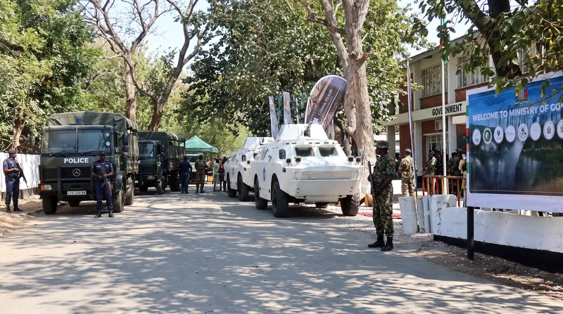Security forces were deployed to tallying centers in Lusaka after reports of stolen ballot papers.