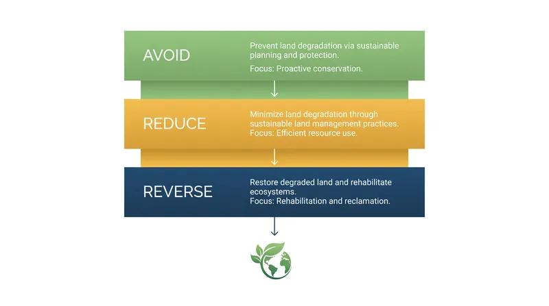 The LDN framework prioritizes avoiding new degradation over the costly process of reversing past damage.